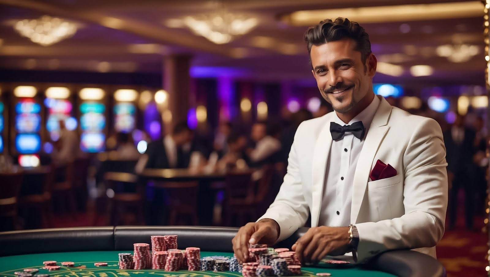 Online slot game interface showing reels and bet controls on abc8 login